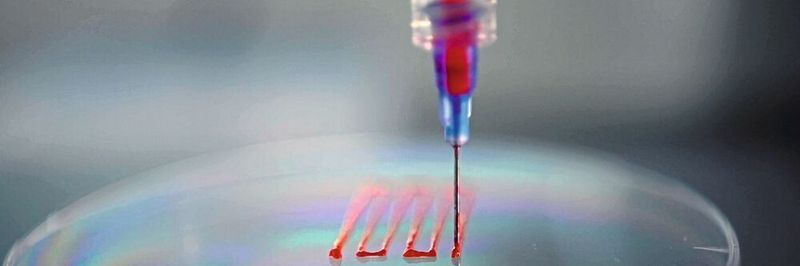 Mit einem neuentwickelten 3D-Drucker lassen sich klassische Polymere, aber auch Biotinten mit Zellen zu komplexen Strukturen verarbeiten.