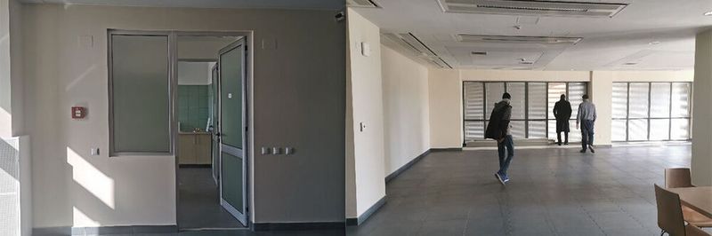 In der ehemaligen Küche befindet sich jetzt die USV-Anlage und aus dem ehemaligen Speisezimmer ist ein Serverraum von Invite Systems geworden.