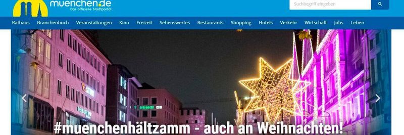 Startseite von www.muenchen.de