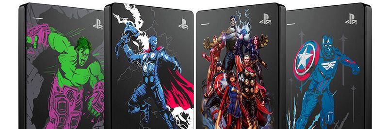 Externe Festplatten im Avengers-Design: Seagate versorgt Marvel-Gaming-Fans.