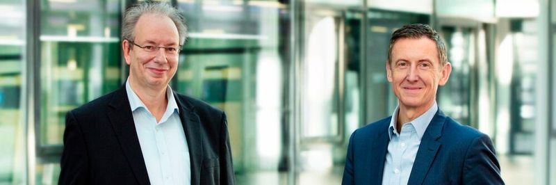 Ralf Koenzen, Geschäftsführer, und Uwe Neumeier, Vertriebsleiter bei Lancom.