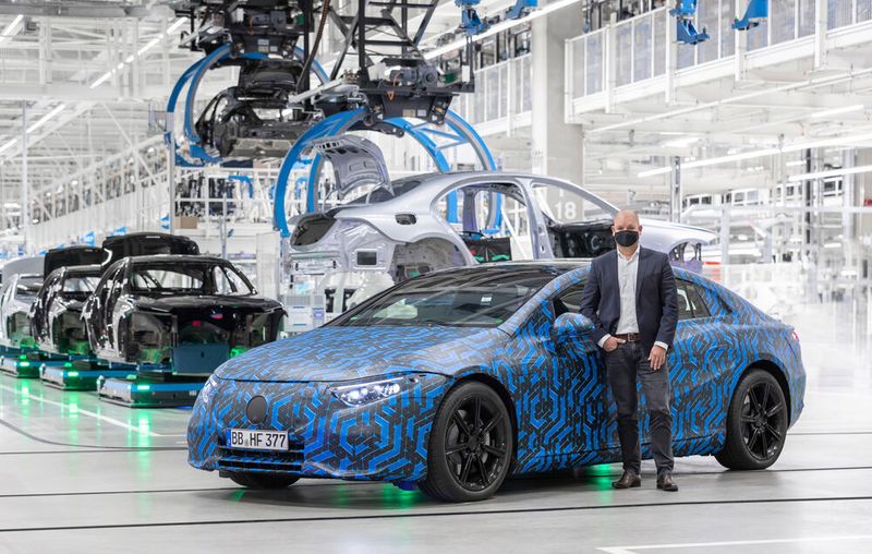 Der Mercedes EQS wird in Sindelfingen gebaut.