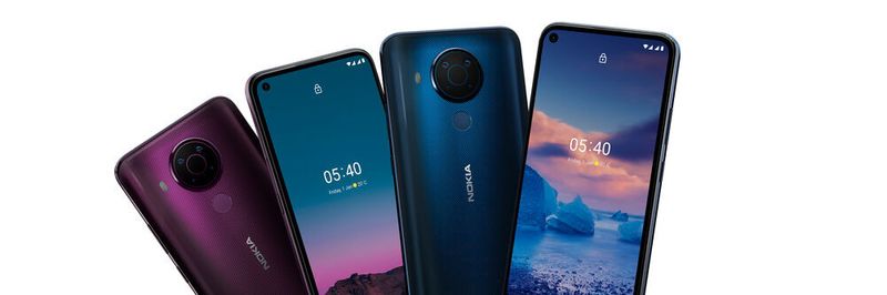 Das Nokia 5.4 ist ab Mitte Januar in den Farben Dunkelblau und Lila erhältlich.