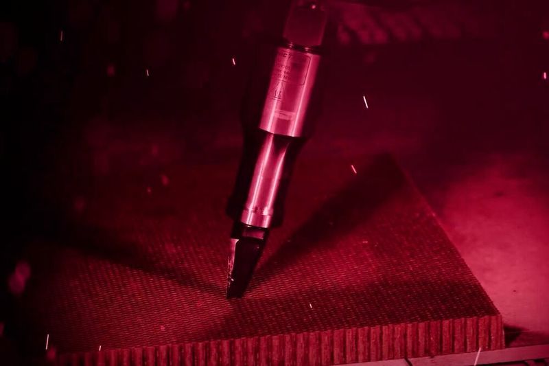 Neue Werkstoffe erfordern neue Werkzeuge und die dazu passenden Prozesse. Ein Beispiel ist das Ultraschallschneidmesser für den Zuschnitt von Wabenstrukturen.