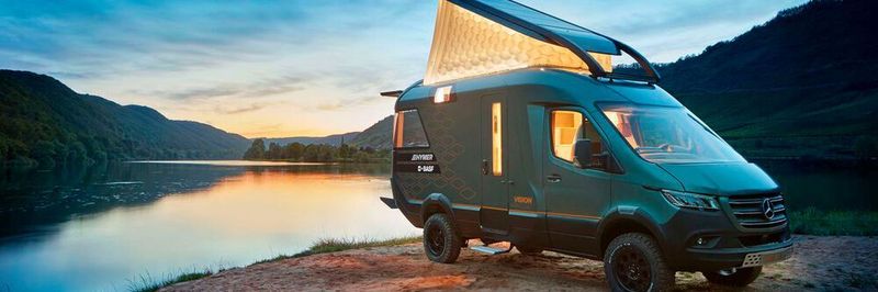 Das Konzeptfahrzeug Hymer VisionVenture auf Mercedes-Benz-Chassis geht neue Wege in puncto Design, Autarkie und Leichtbau.