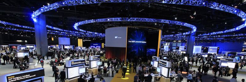 SAP hat gerade online seine TechEd-Konferenz abgehalten, hier ein Bild aus dem vergangenen Jahr, als man noch „in echt“ zusammentreffen konnte.