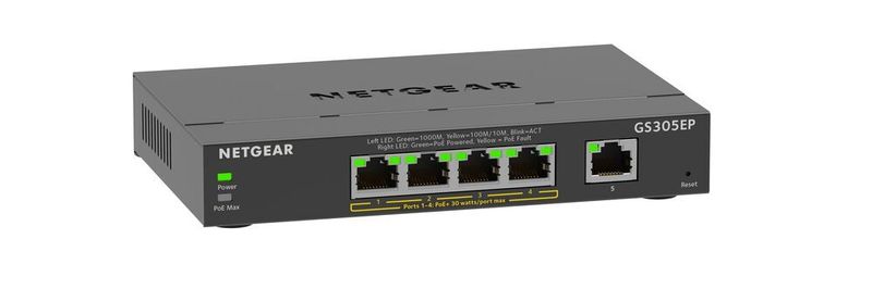 Neben dem GS305EP gibt es noch drei weitere Modelle an Switches mit PoE+ von Netgear.
