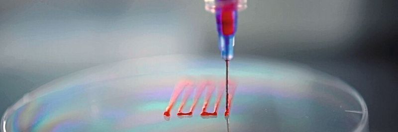 Mit einem neuentwickelten 3D-Drucker lassen sich klassische Polymere, aber auch Biotinten mit Zellen zu komplexen Strukturen verarbeiten.