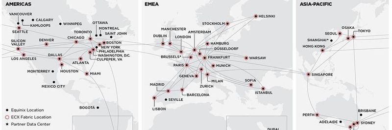 Equinix Fabric ist in den deutschen Märkten Düsseldorf, Frankfurt am Main, Hamburg und München verfügbar.