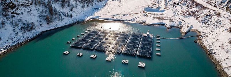 Die Pilotanlage auf dem Lac des Toules.
