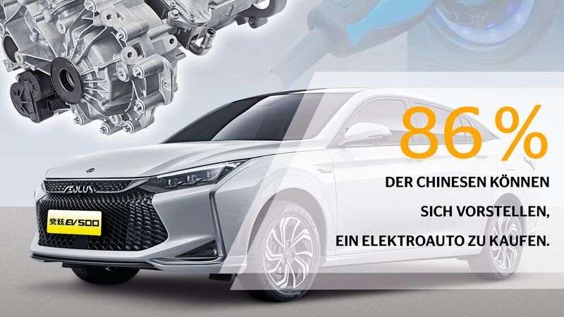 Der Mobilitätsstudie 2020 von Continental zufolge könnten sich 86 Prozent der Chinesen vorstellen, ein Elektroauto zu kaufen.