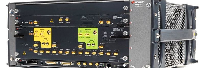 Mit dem Bitfehlerratentester Keysight M9505A lassen sich bereits heute 800G-Ethernet-Verbindungen testen.