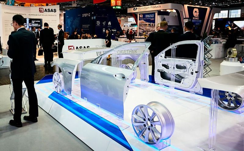 Auf der Aluminium 2018. Normalerweise werden alle zwei Jahre internationale Innovationen entlang der gesamten Wertschöpfungskette präsentiert.