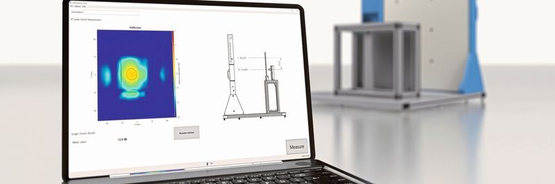 Mit der Messsoftware R&S QAR-K50 wird der Mittelwert der Reflexionsfläche ermittelt.