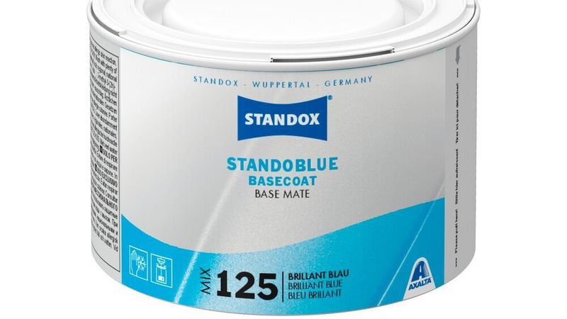 Der neue Standoblue-Mischlack „MIX 125 Brillant Blau“ soll bei bestimmten blauen Farbtönen hervorragend an den Originalfarbton anzupassen sein.