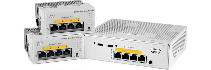 Die Catalyst Micro Switches von Cisco sind für Fiber-to-the-Office-Umgebungen gedacht.