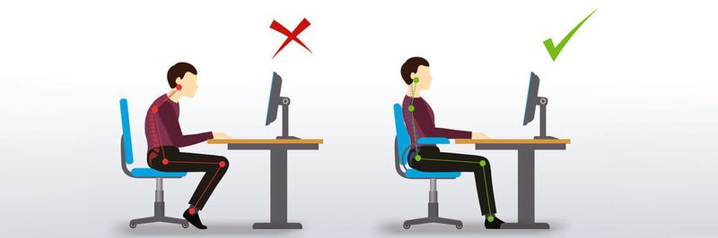 Eine falsche Körperhaltung am Schreibtisch kann schnell zu Verspannungen führen. Acht Tipps, um ergonomischer zu sitzen.