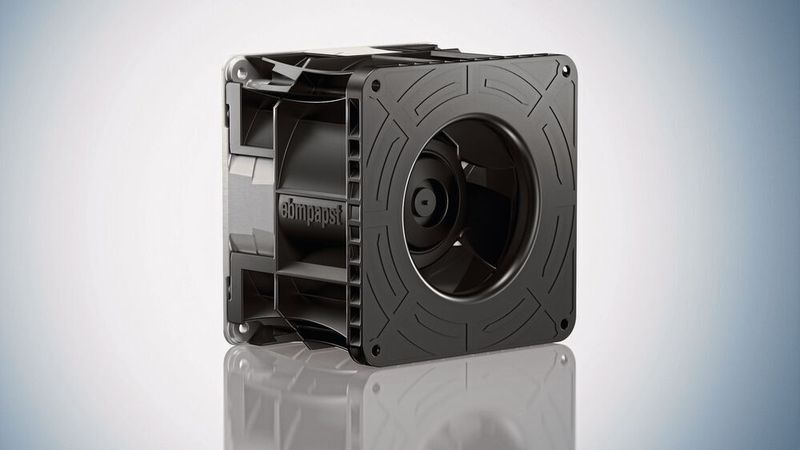 Elektronikkühlung:
Der Diagonallüfter DiaForce liefert 50 Prozent mehr Kühlleistung bei einer Geräuschentwicklung von 6 dB(A). Der Lüfter wurde für den Einsatz in Rechenzentren und Basisstationen konzipiert.