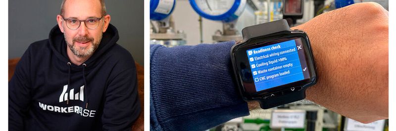 Unter anderem mittels einer Smartwatch für den industriellen Einsatz wollen Thorsten Krüger und sein Team industrielle Fertigungsprozesse transparenter und flexibler gestalten.