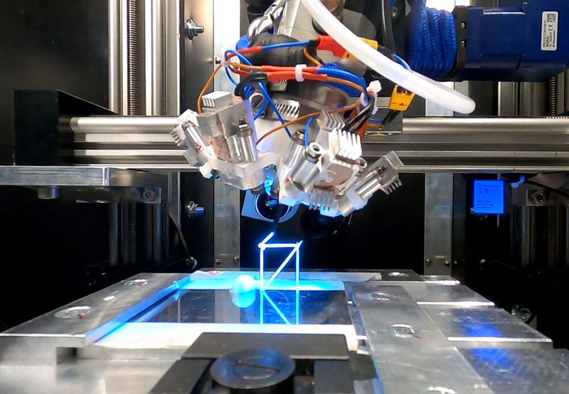 Die wartungsfreien drylin SAW-Linearachsen sind das zentrale Element des 3D-Druckers. Sie sorgen mit einstellbaren Lagern für präzise Druckergebnisse. Unter Bedingungen der Schwerelosigkeit konnten kleine Fachwerkstrukturen gedruckt werden.