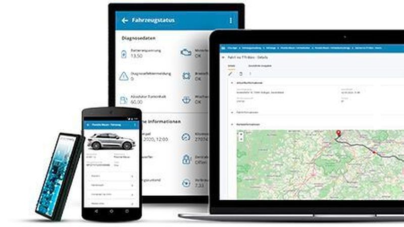 Ehemaliges Gemeinschaftsprojekt von Softing und Softwarehelden: ein assistiertes Flottenmanagement zur Verwaltung von Fahrzeugflotten.
