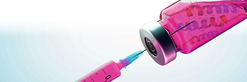 Abb. 1: Synthetische Peptide haben zahlreiche Anwendungsmöglichkeiten. Werden z.B. im Tumor eines Patienten ein oder mehrere Neoantigene gefunden, sind individuelle Impfstoffe mit Peptiden eine vielversprechende Strategie für eine effektive Therapie.