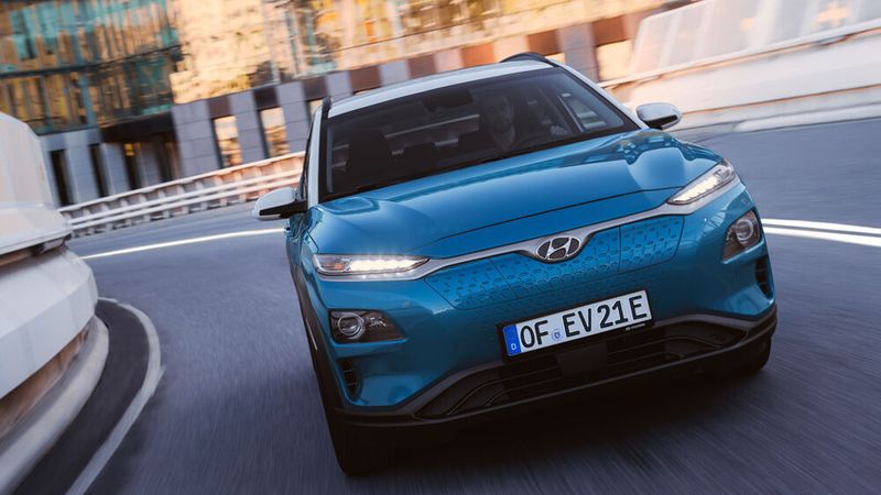 Die Elektrovariante des Hyundai Kona liegt im Ranking des Green NCAP ganz vorne.