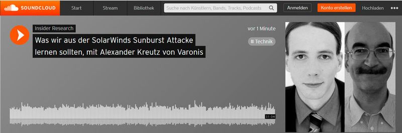 Was wir aus der SolarWinds Sunburst Attacke lernen sollten, ein Interview von Oliver Schonschek, Insider Research, mit Alexander Kreutz von Varonis.