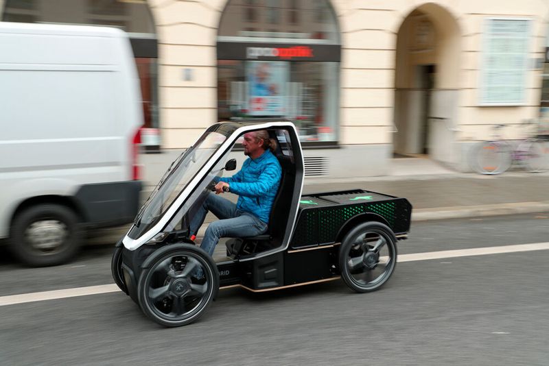 Transportfähig: Bio-Hybrid bietet auch eine Pick-up-Variante seines Vierrad-Pedelecs an.
