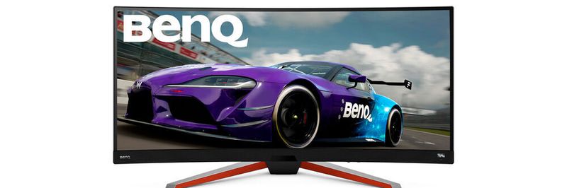 Der gekrümmte 34-Zoll-Gamingmonitor Mobiuz EX3415R verfügt über eine intelligente HDR-Funktion mit Umgebungslichtsensor und ein Audiosystem mit Subwoofer.
