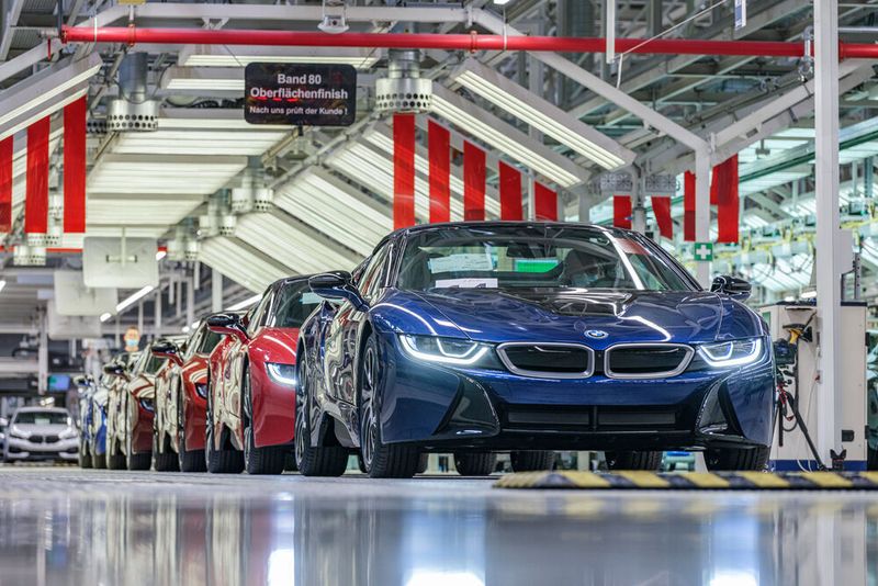 Bild aus der BMW-Produktion in Leipzig.