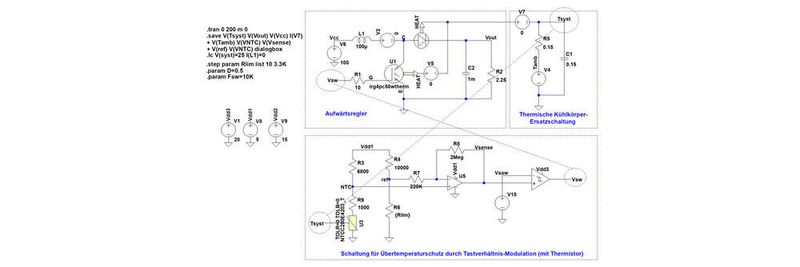 Bild 1: Aufwärtswandler mit Temperaturmanagement.