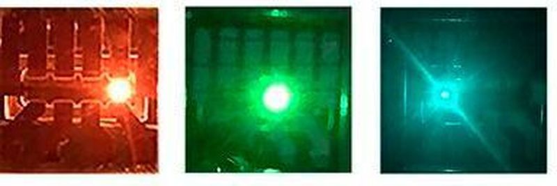 Leuchtende organische Halbleiter: Forscher der TU Dresden haben das erste elektronische Bauelemtnet konzipiert, das eine OPBT und OLED kombiniert.