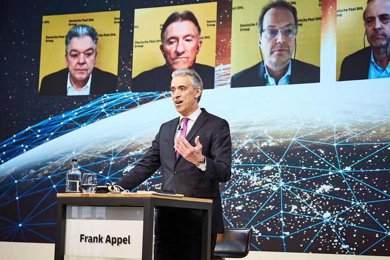 Post-Chef Frank Appel bei der Vorlage des Geschäftsberichts für das Jahr 2020.