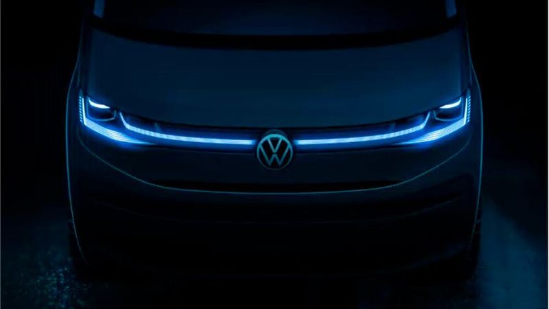 Den T7 will Volkswagen Nutzfahrzeuge bald vorstellen. Am Donnerstag gab es eine erste Skizze zu sehen.