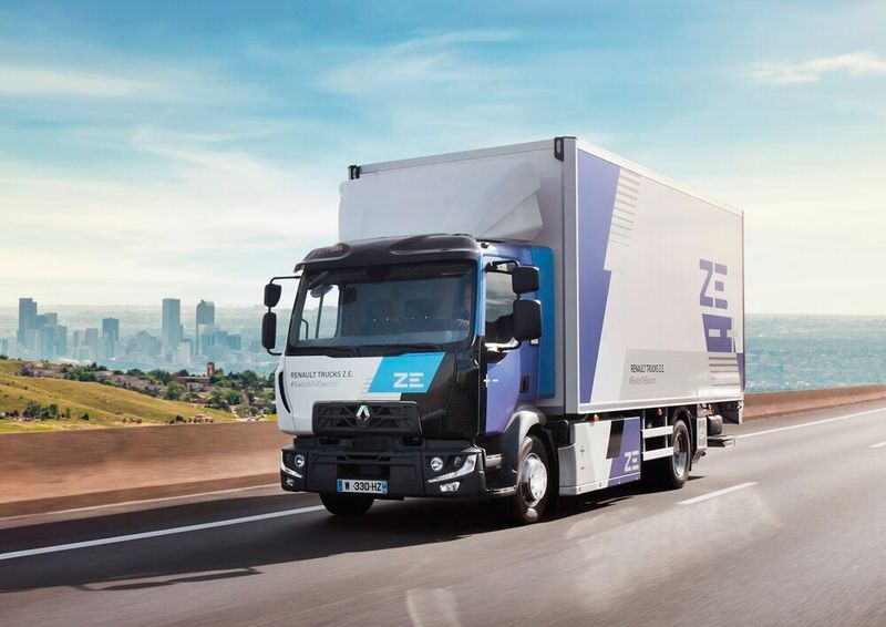 Renault elektrifiziert seine Lkw, im Bild der „D Z.E.“
