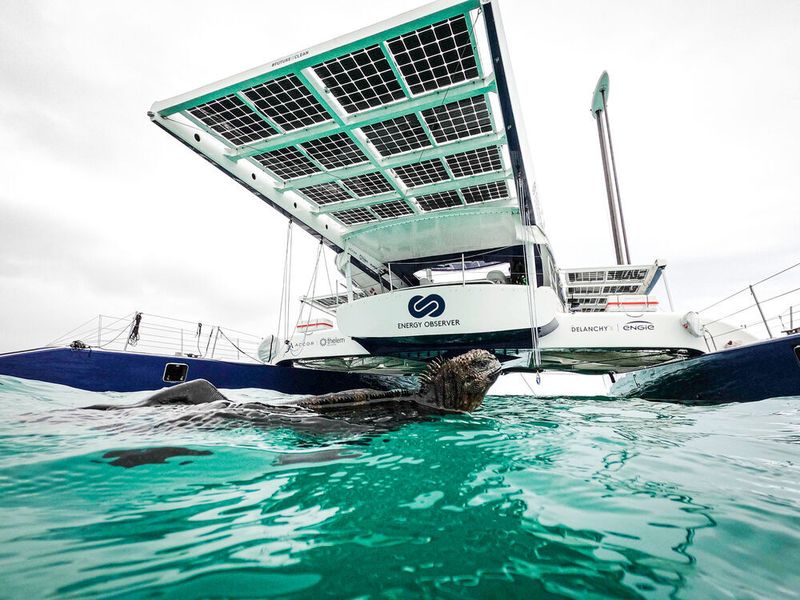 Die Energy Oberserver produziert ihren eigenen Wasserstoff aus Meerwasser.