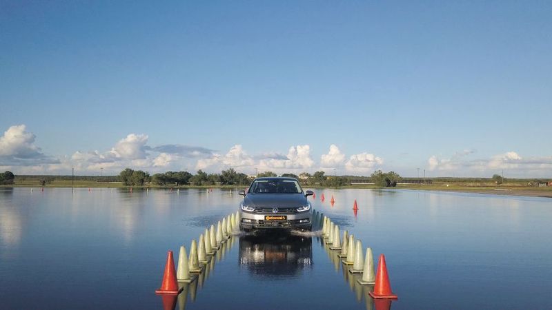 Fahrerlose Reifentests: Auf dem Testgelände in Uvalde im US-Bundesstaat Texas testet Continental neu entwickelte Reifenmodelle.