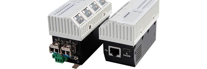 Microsens hat den 10G-Micro-Switch mit vier 10/100/1000Base-T-PoE+-User-Ports ausgestattet.