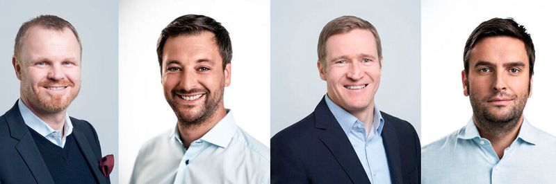 Neue Konstellation (v. l.): Andreas Stelly, Daniel Ebeling, Lutz Kern und Roman Klinke sind nun Kollegen.