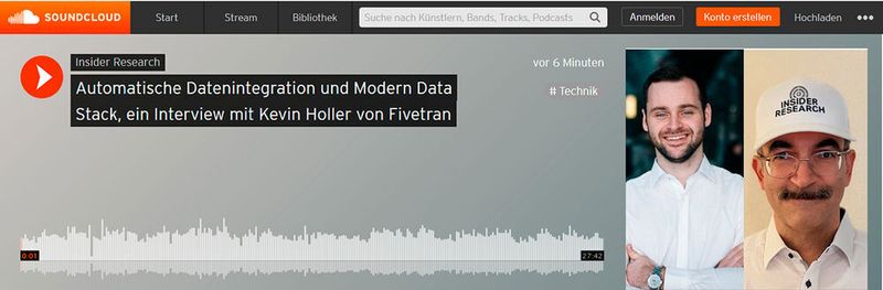 Automatische Datenintegration und Modern Data Stack, ein Interview von Oliver Schonschek, Insider Research, mit Kevin Holler von Fivetran