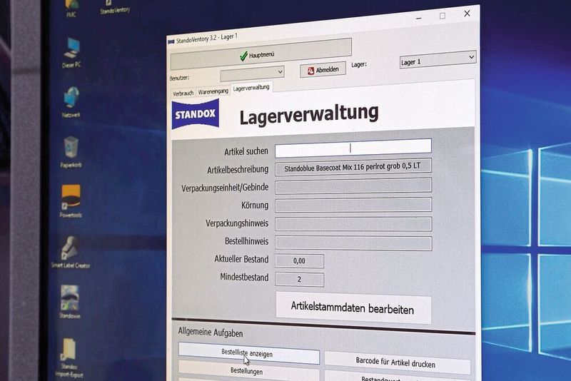 Der Standox-Leitgroßhändler Wulff aus Lotte unterstützt K&L-Betriebe seit diesem Jahr bei der Einführung der Lagerhaltungssoftware Standoventry.