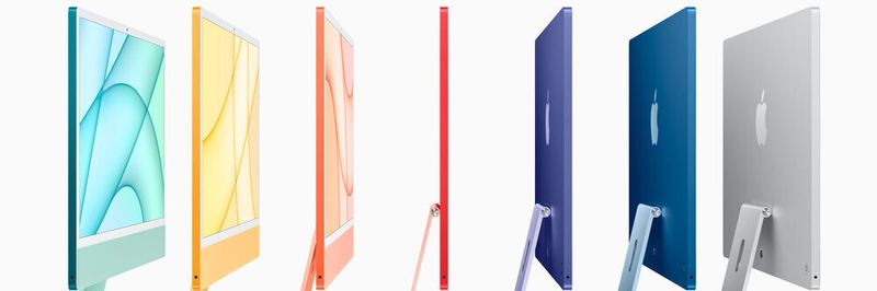 Flachmann: Der iMac zeichnet sich durch ein außergewöhnlich schlankes, komplett neues Design aus. Der All-in-One-Computer ist nur 11,5 Millimeter „dick“.