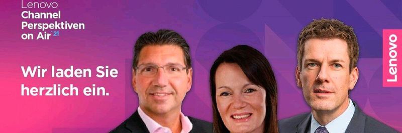 Giovanni diFilippo, Dieter Stehle und Sabine Hammer waren die Gastgeber bei den Lenovo Channel Perspektiven on Air.