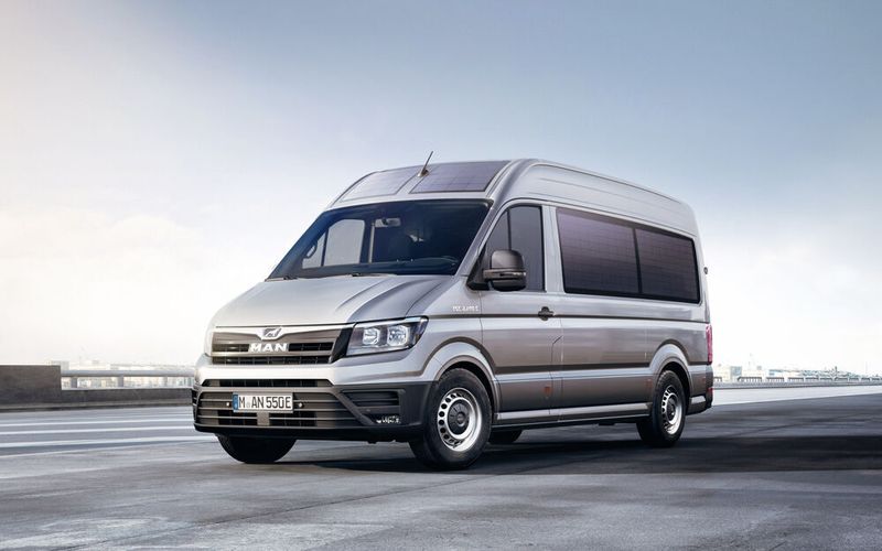 Sonnenanbeter: So sieht der von Sono Motors umgerüstete Elektro-Transporter aus.