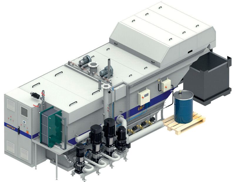 Nach Angaben von Vomat lassen sich mit dem neuen Unterdruckbandfilter Feinstpartikel von 10 bis 30 Mikrometer aus den Schmiermitteln filtern.