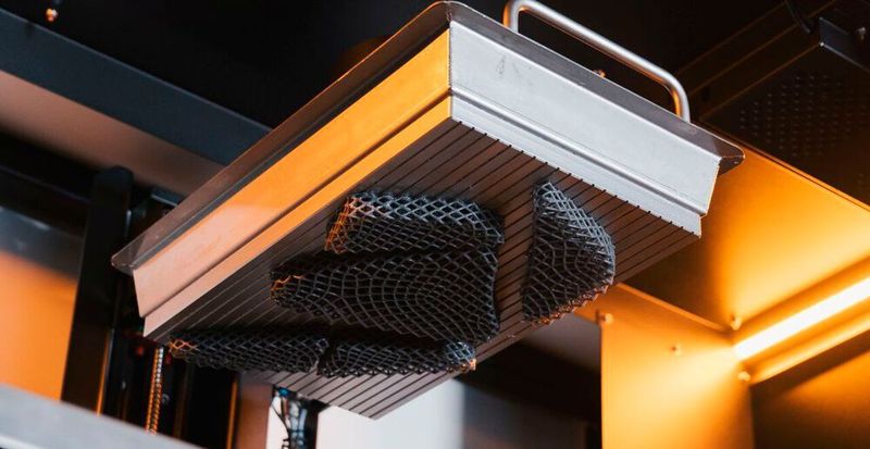 KTM E-Technologies setzt bereits das G2/F2 System von Genera ein und druckt für die Sitzherstellung funktionale Lattice-Strukturen aus dem Material Loctite 3D 8195 von Henkel.