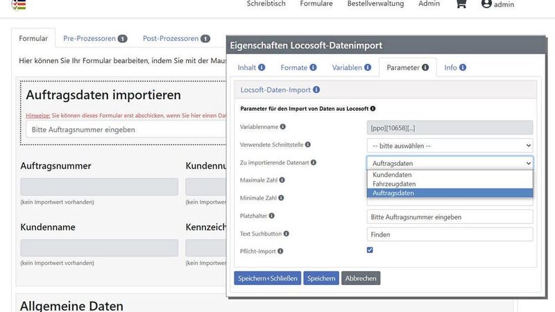 In die digitalen Formulare von Formondo lassen sich über eine Schnittstelle Kundendaten aus der Werkstattsoftware importieren.