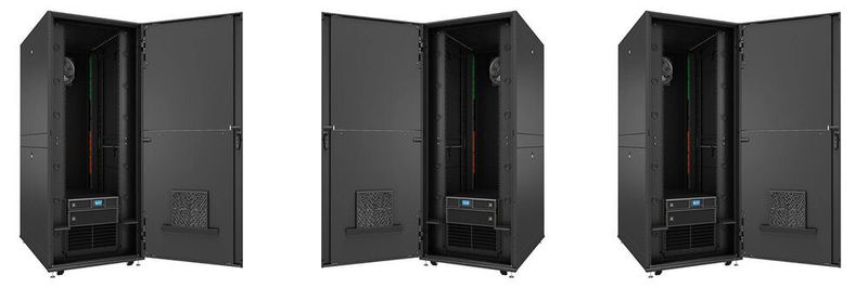 Das Mikrorechenzentrum „Vertiv VRC-S“ integriert Rack-PDU, USV, Kühlung und Überwachungssysteme.
