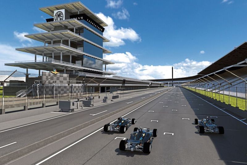 Ansys hat den Indianapolis Motor Speedway, die Fahrzeuge und die Sensormodelle modelliert und in die Simulation integriert.